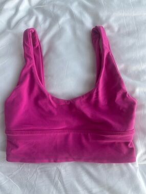 Lululemon size 2 Women's Scoop Neck Sports Bralette - Hot Pink